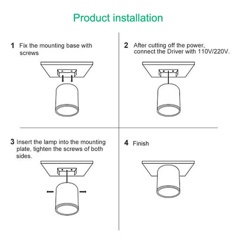 LED Downlight dimmable 5W 7W 9W12W15W Nordic wood modern Led surface mounted ceiling light spotlight, interior decoration light