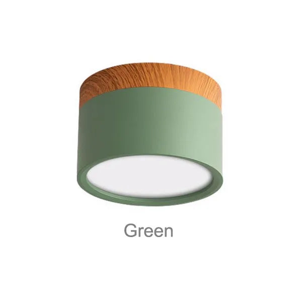 LED Downlight dimmable 5W 7W 9W12W15W Nordic wood modern Led surface mounted ceiling light spotlight, interior decoration light