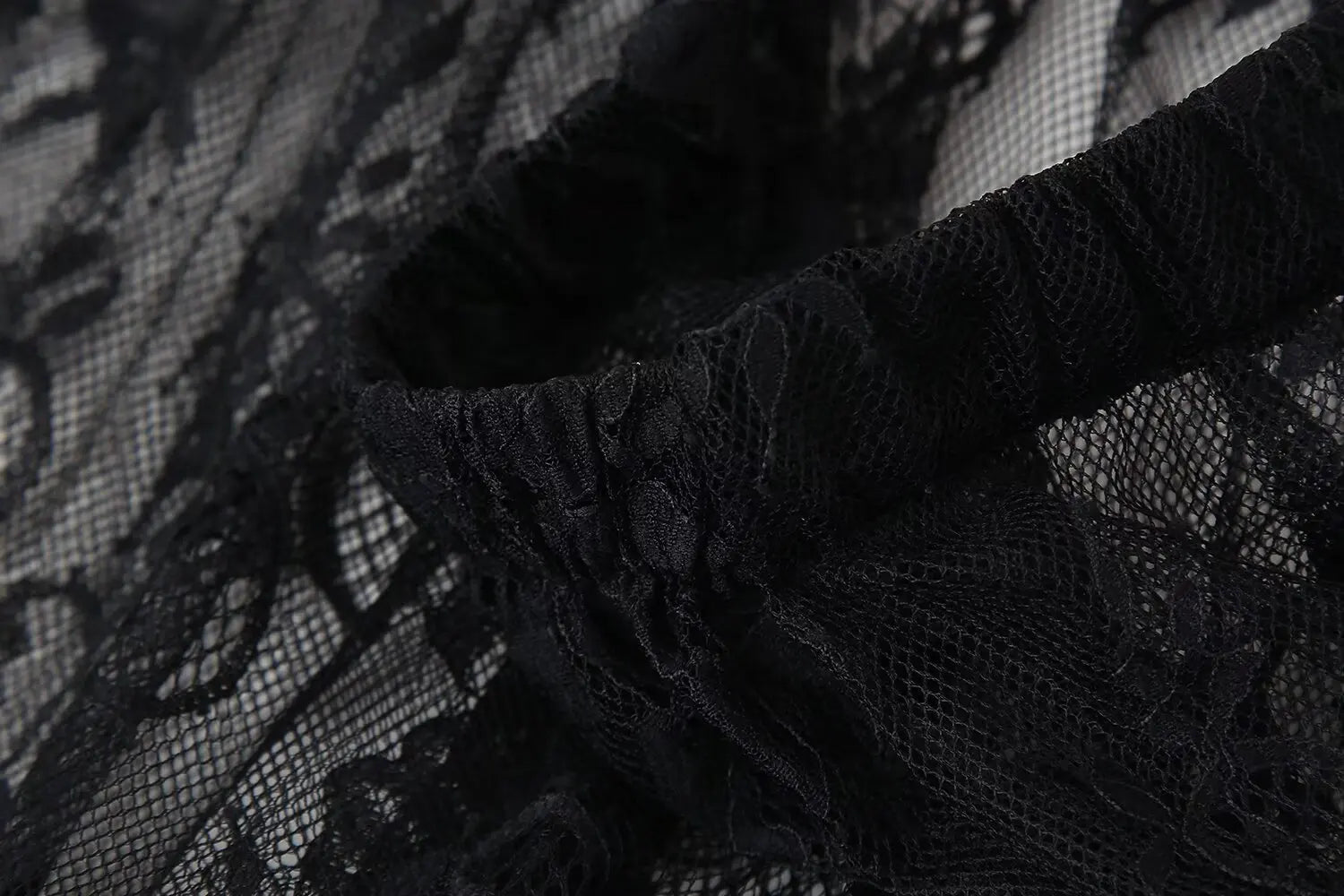 Black Lace Mesh Skirt Women's High Waist Midi Skirt Tulle Long Skirt Women's Translucent Party Women's Sexy Skirt 2024