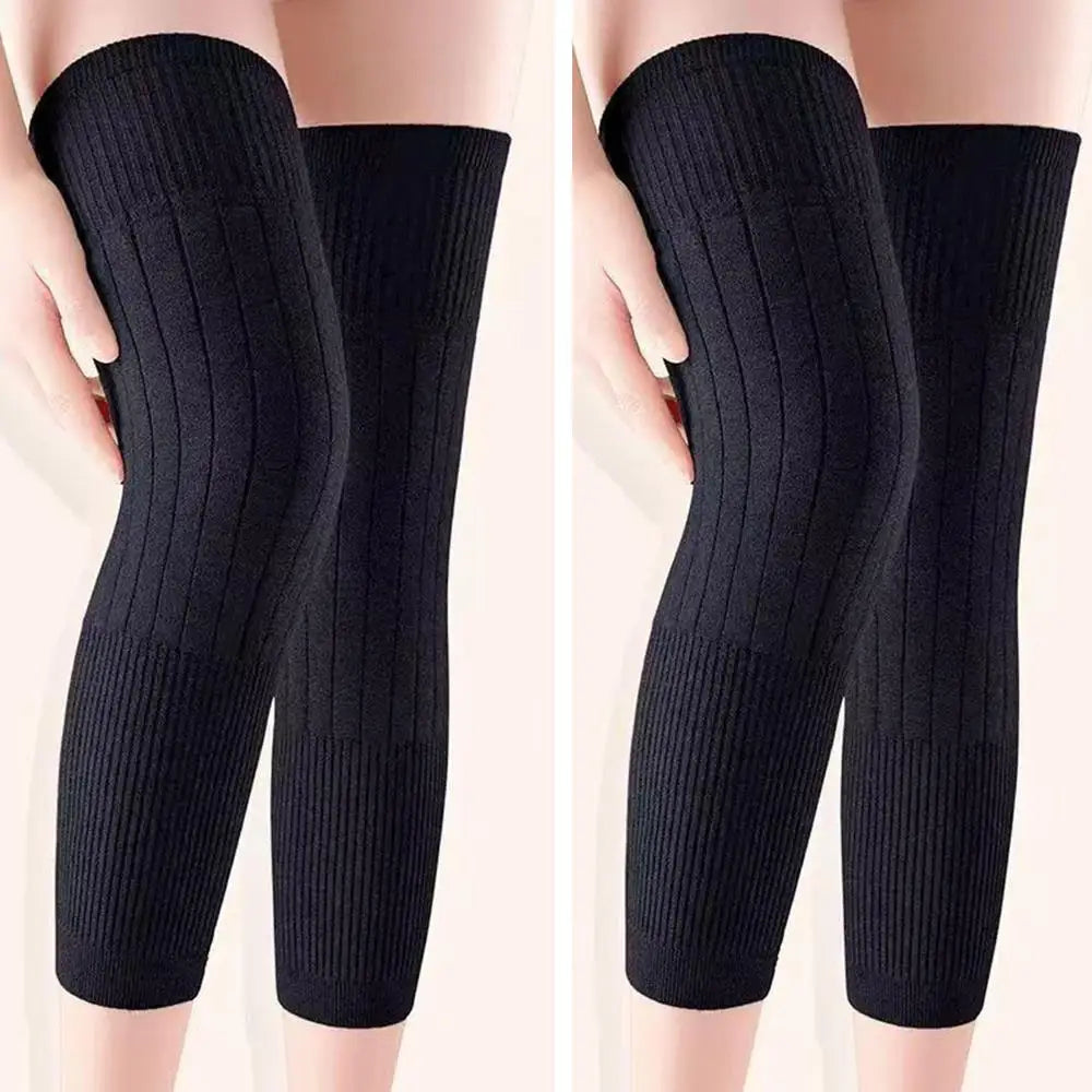 New Cashmere Wool Knee Brace Pads Women Men Cold Leg Arthritis Kneepad Winter Outdoor Sports Leg Guard Coldproof Leg Warmers