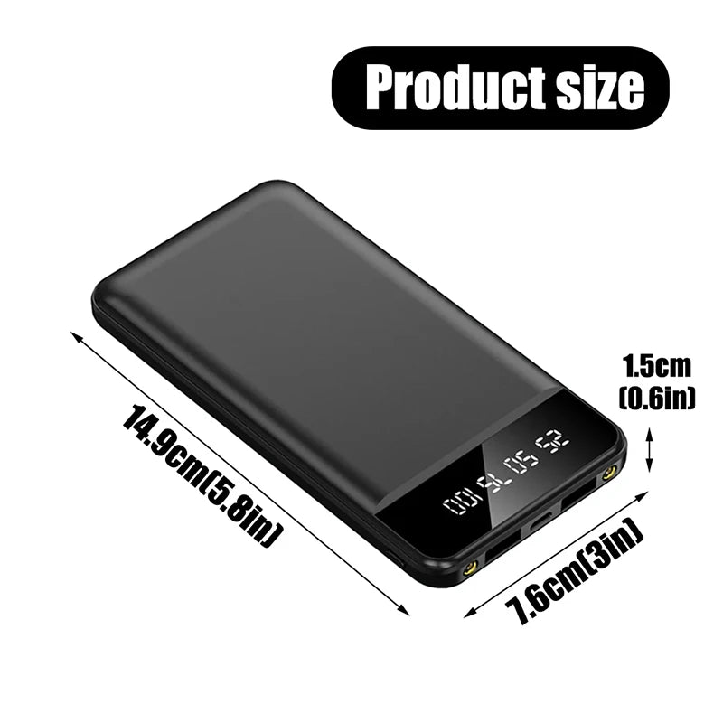 OnePlus 500000mAh Large Capacity Dual USB Output Super Fast Charging Led Display External Battery 5V/2A Heating Jacket Powerbank