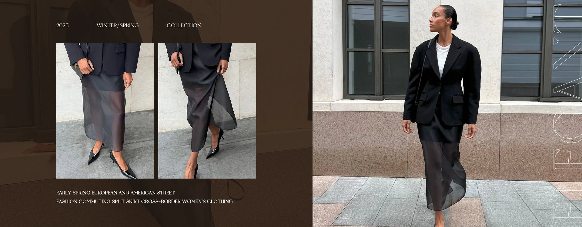 Clacive Fashion Loose Black Satin Patchwork Women Skirt Casual High Waist Ankle Length Skirts Elegant Classic Skirt Female Cloth