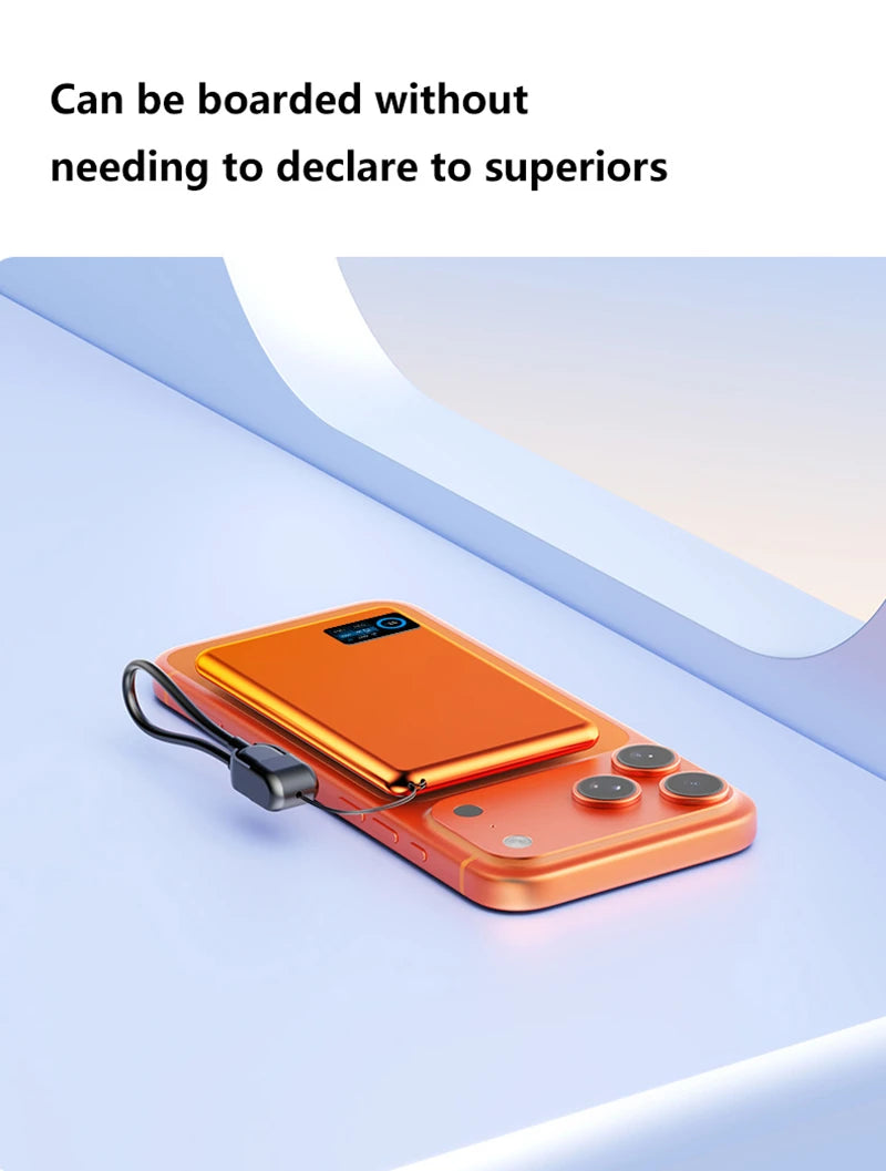 OnePlus 500000mAh Mini Wireless Magnetic Power Bank PD15W Portable Auxiliary Battery Pack For Watch Earphones For iphone Huawei