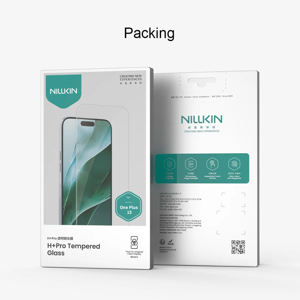 NILLKIN For OnePlus 15 Screen Protector Film H+Pro HD Clear Tempered Glass Film For One Plus 15 Phone Film