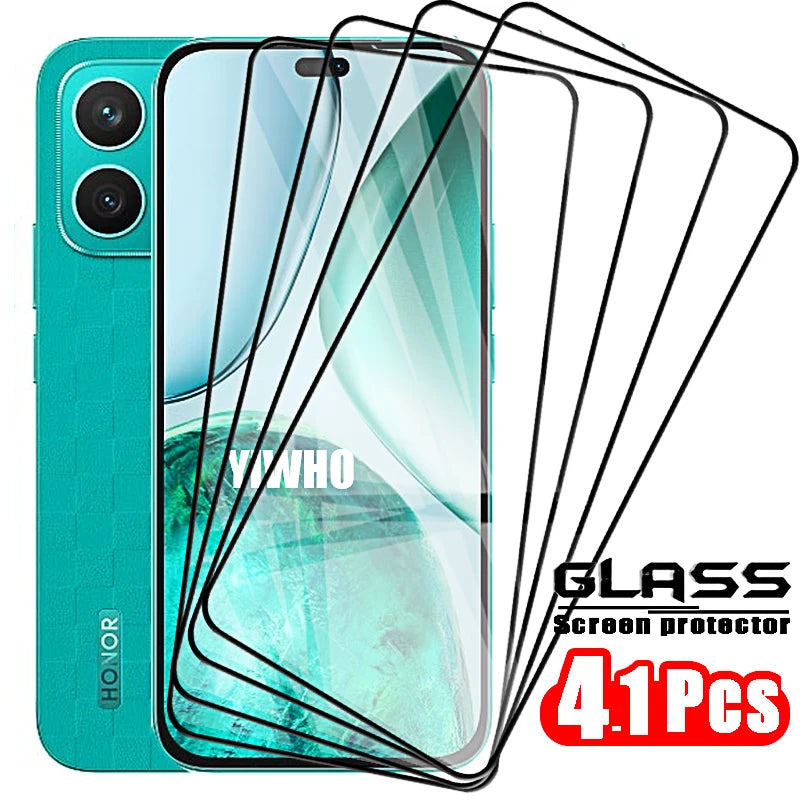 4-1pcs Tempered Glass for Huawei Honor X8c X7c X8b X7b X6b X8a X7a X6a Screen Protector Front Protective Film X8 X7 X6 X 8 B C A