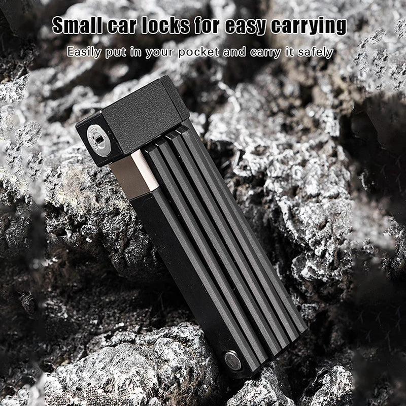 Bicycle Anti-Theft Lock by OFFBONDAGE; Folding and Durable Padlock for Motorcycles & Scooters; Ideal Electric Bike Accessory