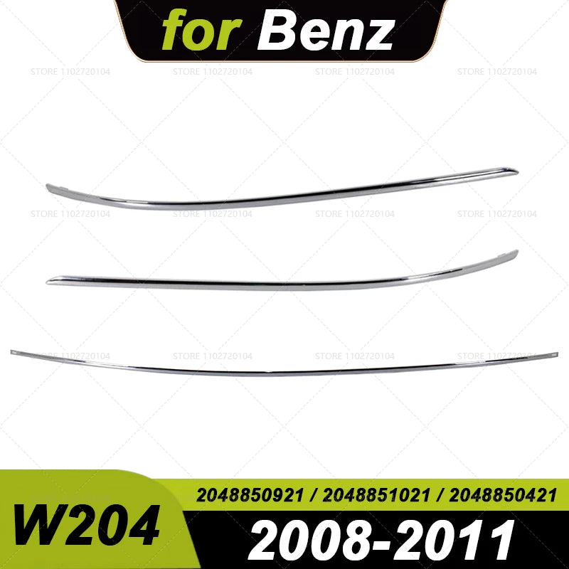 for 2008-2011 W204 Mercedes-Benz C-Class Rear Chrome Bumper Trim 2048850921 2048851021 2048850421