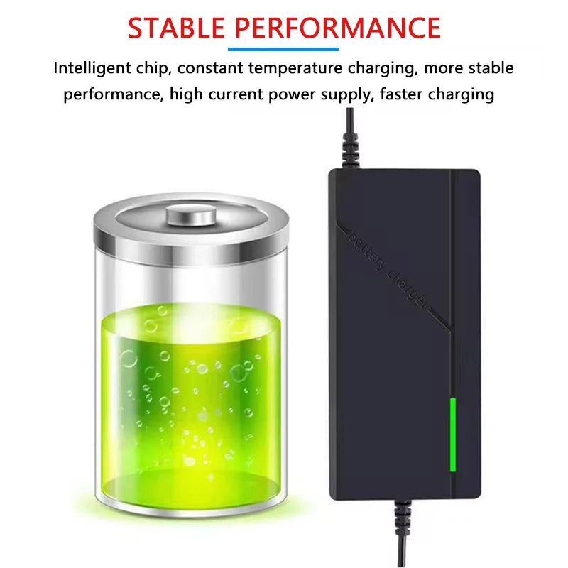 48V 60V 72V 2A 3A 5A lithium-ion charger For 13S 16S 20S 54.6V 67.2V 84V 21700 Li-ion battery Pack 5A fast intelligent charging