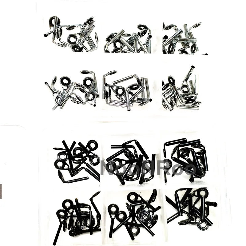 Fishing Rod Guides 60Pcs MKT Super Small Center Ring Tip Top for Super Sensitive Fine Rod Fishing Rod Repair Guide NooNRoo 1 BOX