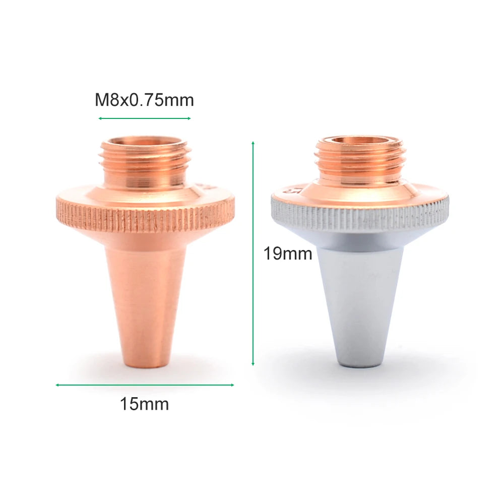 Laser Nozzle D15xH19xM8mm for Raytools 3D Fiber Laser Head BT210S BM111 BM112 BM109 Cutting Nozzles
