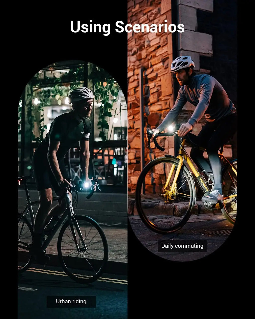 Bike Lights Allty 600 Road Bike Light, USB Type-C Rechargeable, IPX7 Waterproof LED Bike Light for Road, Urban