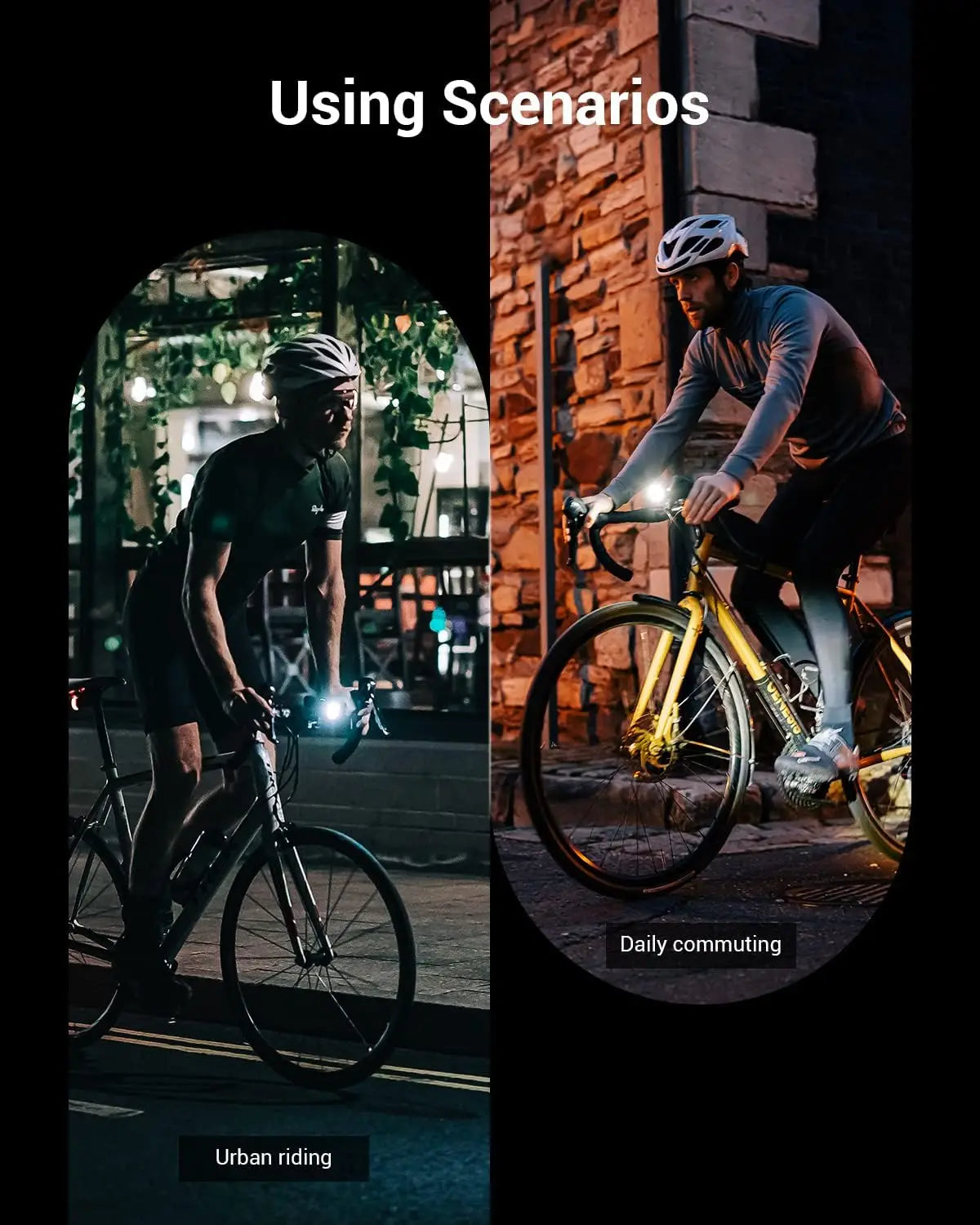 Bike Lights Allty 600 Road Bike Light, USB Type-C Rechargeable, IPX7 Waterproof LED Bike Light for Road, Urban