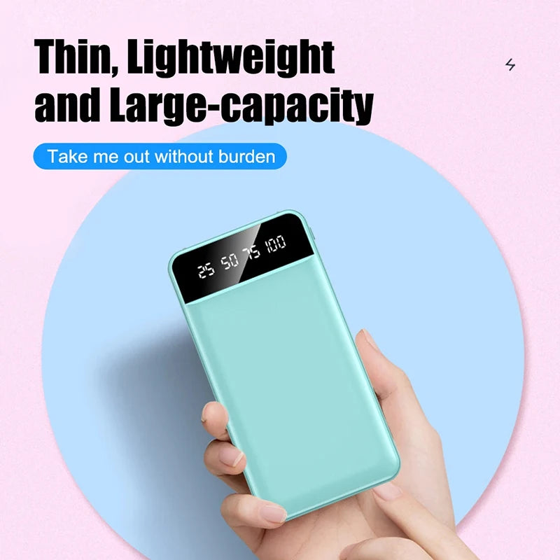 OnePlus 500000mAh Large Capacity Dual USB Output Super Fast Charging Led Display External Battery 5V/2A Heating Jacket Powerbank