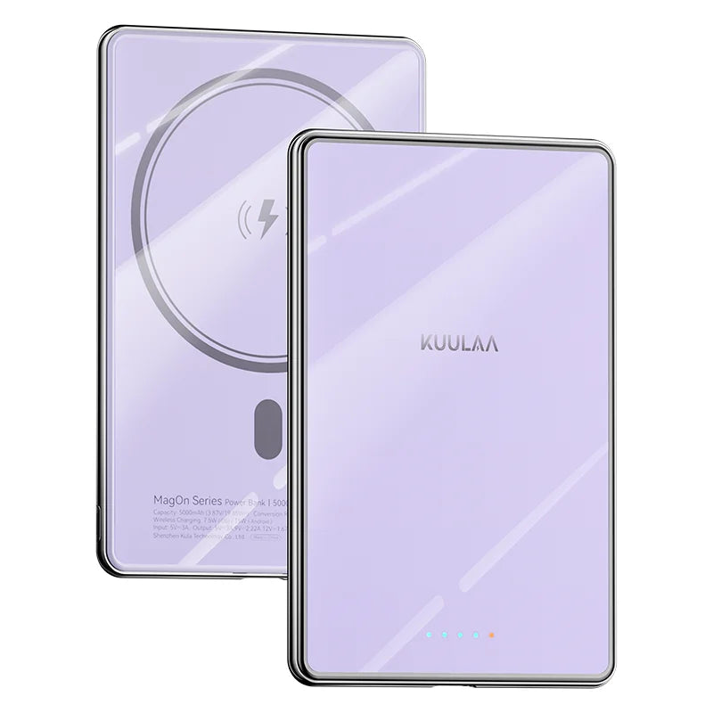 KUULAA Magnetic Power Bank 5000mAh Slim Wireless External Battery 20W Fast Charging for MagSafe Powerbank for iPhone 16 15 14 13