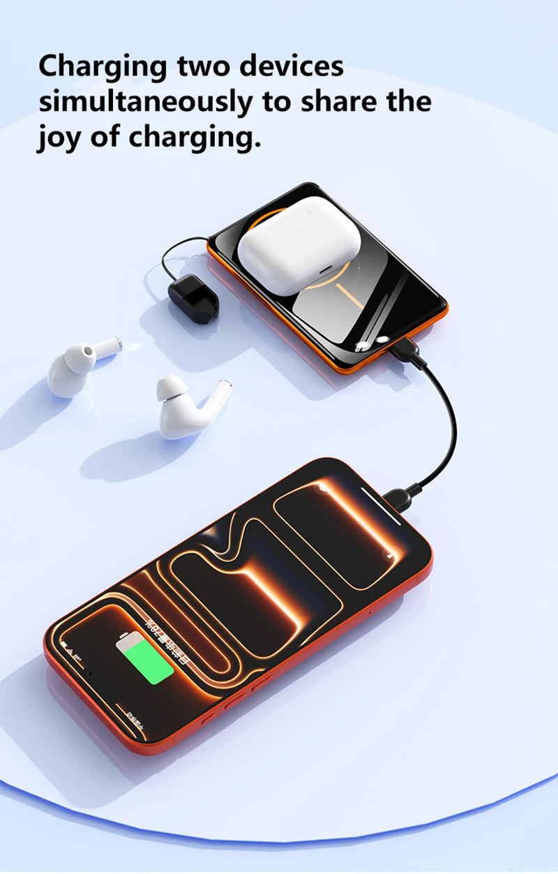 OnePlus 500000mAh Mini Wireless Magnetic Power Bank PD15W Portable Auxiliary Battery Pack For Watch Earphones For iphone Huawei