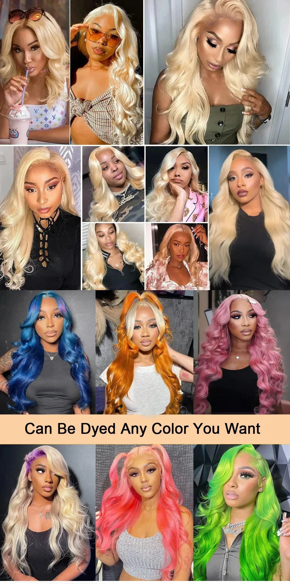 16A 40 Inches Blonde 613 Body Wave Human Hair Bundles Burgundy Body Wave Human Hair Bundles Colored Weave Human Hair Extensions