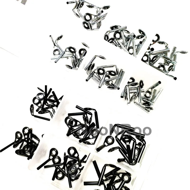 Fishing Rod Guides 60Pcs MKT Super Small Center Ring Tip Top for Super Sensitive Fine Rod Fishing Rod Repair Guide NooNRoo 1 BOX