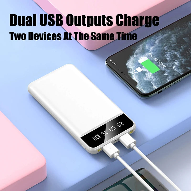 OnePlus 500000mAh Large Capacity Dual USB Output Super Fast Charging Led Display External Battery 5V/2A Heating Jacket Powerbank