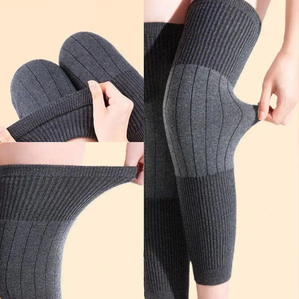 New Cashmere Wool Knee Brace Pads Women Men Cold Leg Arthritis Kneepad Winter Outdoor Sports Leg Guard Coldproof Leg Warmers