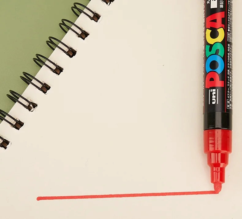 Uni POSCA Marker Hot Sale Combine Full Set PC-1M/3M/5M/8K/17K Non-Toxic Permanent Manga pinturas con pigmentación posca rotulado
